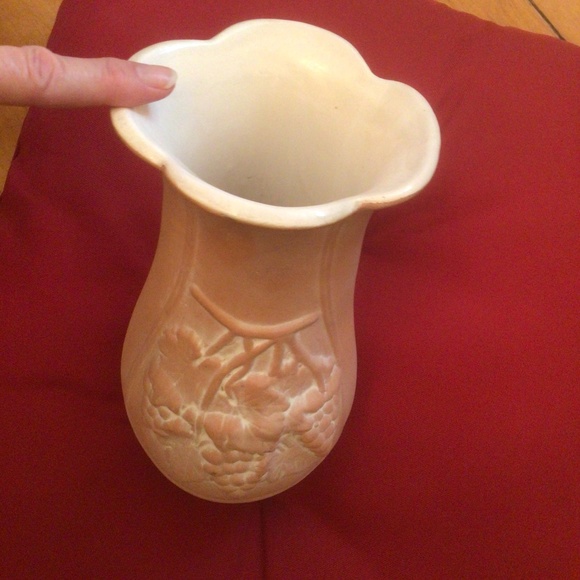 Terracotta Vase with White Glazed Interior - Picture 2 of 3